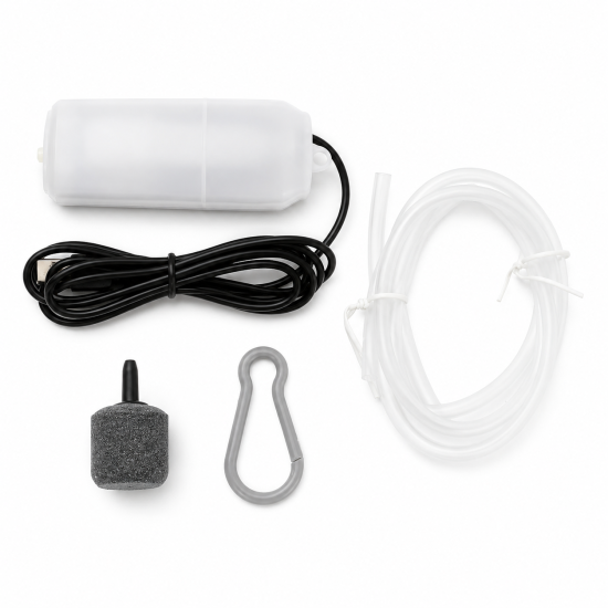 Одноканальний компресор, що працює від USB Air-1 White, Білий недорого, гарантія 3 місяці