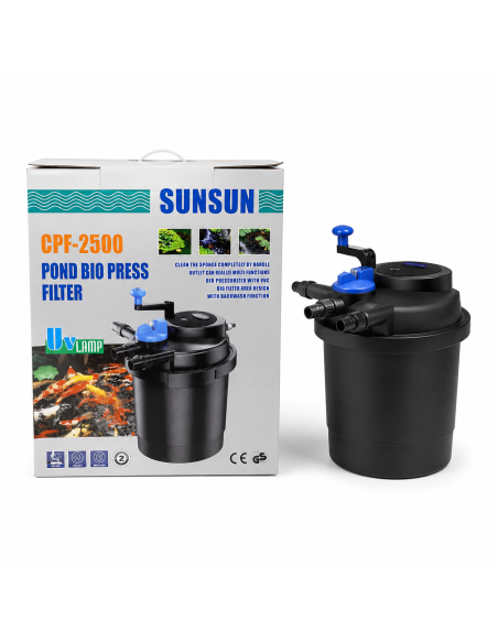Фільтр напірний SunSun CPF-2500, для ставка та УЗВ до 6000 л недорого, гарантія 6 місяців
