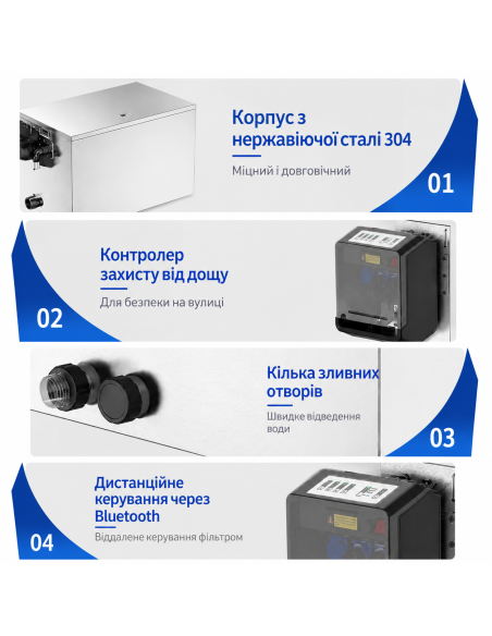 Фільтр ставковий-барабанний SunSun CPT-25000 з УФ, для водойм до 60 м³, з нержавіючої сталі недорого, гарантія 6 місяців
