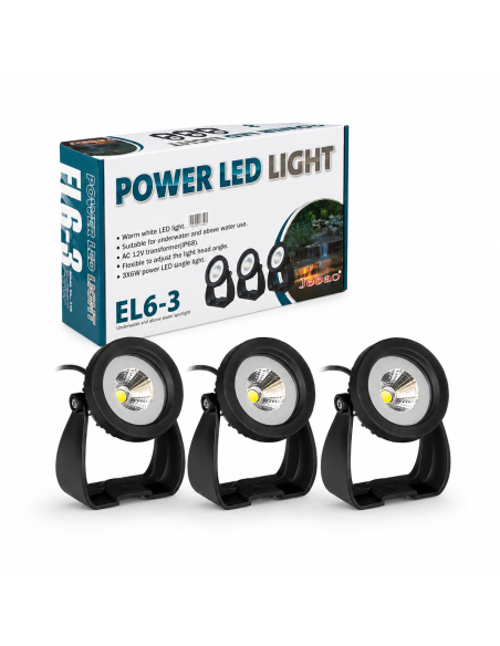 Світильник для ставка Jebao EL6-3 Power LED light, 3*6W недорого, гарантія 6 місяців