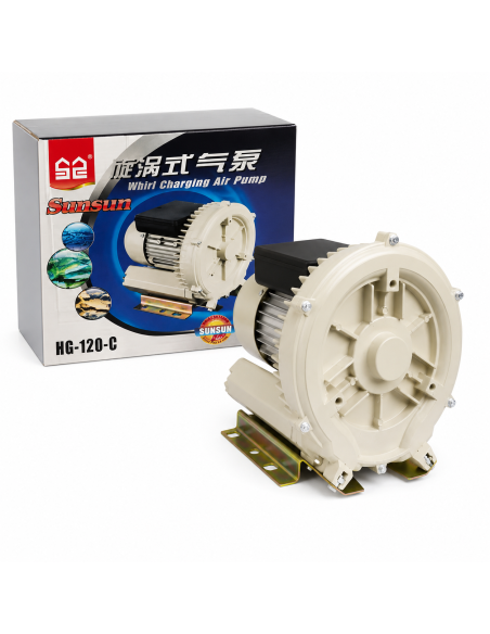 Компресор-воздуходувка для ставка та УЗВ SunSun HG-120C, 350 л/хв 220V недорого, гарантія 6 місяців