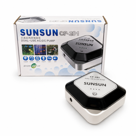 Акумуляторний одноканальний компресор SunSun CP-201, 5 л/хв недорого, гарантія 6 місяців