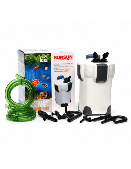 Зовнішній фільтр для акваріума SunSun HW-302A, до 400 л, 1000 л/год недорого, гарантія 6 місяців