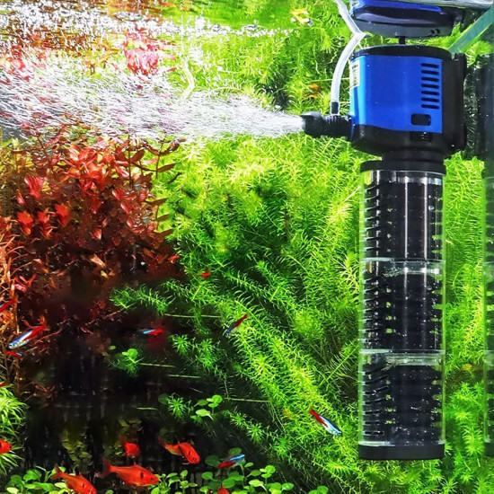 Внутрішній акваріумний фільтр SunSun JQP-1500F, 1500 л/год недорого, гарантія 6 місяців