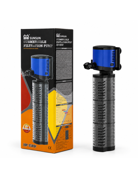 Внутрішній акваріумний фільтр SunSun JQP-2500F, 2500 л/год недорого, гарантія 6 місяців