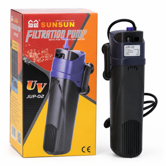 Внутрішній фільтр-стерилізатор SunSun JUP-02, UV 5W, 500 л/год недорого, гарантія 6 місяців
