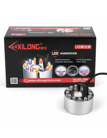 Генератор туману (Тумоноутворювач) XiLong 12 LED-H з підсвіткою недорого, гарантія 3 місяці