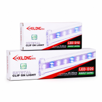 Світильник LED для акваріума XiLong LED-D20, біло-синій, 21.5 см недорого, гарантія 3 місяці 2