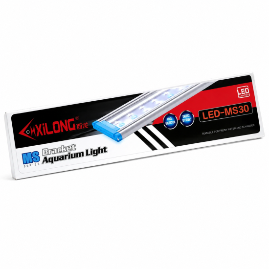 Світильник LED для акваріума XiLong LED-MS30, біло-синій, 30 см недорого, гарантія 3 місяці