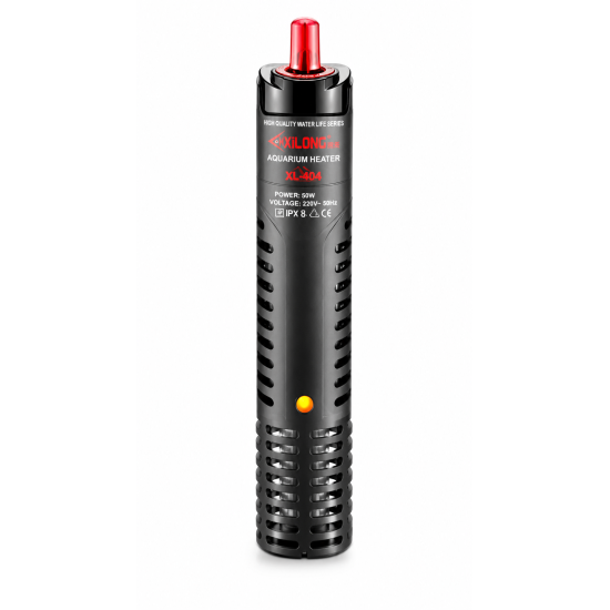 Обігрівач з терморегулятором в захисному кожусі XiLong XL-404 50w для акваріума до 50 л недорого, гарантія 3 місяці