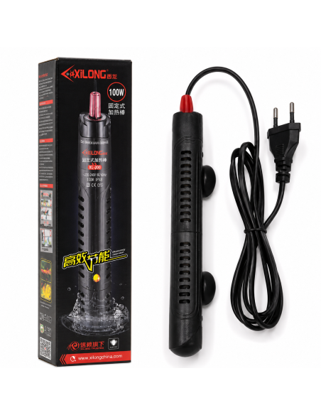 Обігрівач з терморегулятором в захисному кожусі XiLong XL-404 100w для акваріума до 100 л недорого, гарантія 3 місяці