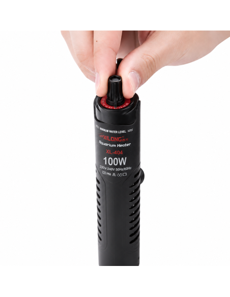Обігрівач з терморегулятором в захисному кожусі XiLong XL-404 100w для акваріума до 100 л недорого, гарантія 3 місяці