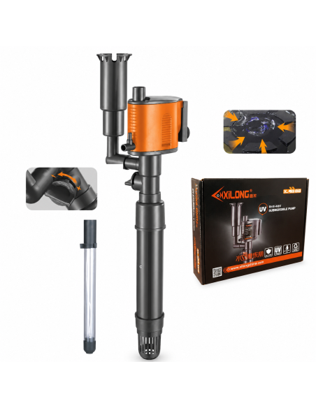 Помпа-стерилізатор для акваріума XiLong XL-460UV5 5w, 1200 л/год недорого, гарантія 3 місяці